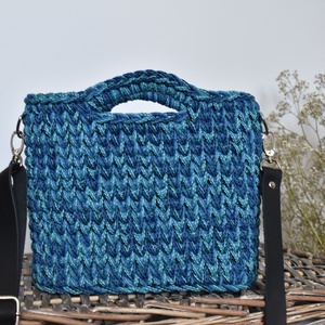 Horgolt táska - óceán - táska & tok - kézitáska & válltáska - válltáska - Meska.hu