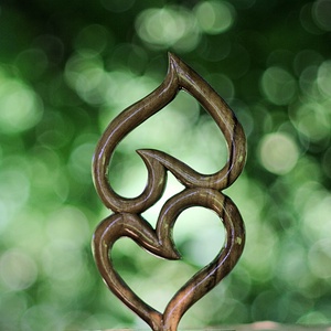 Szívek  szobrocska , Művészet, Dekoratív figurák és szobrok, Famegmunkálás, MESKA