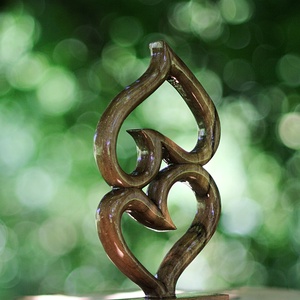 Szívek  szobrocska  - művészet - Meska.hu