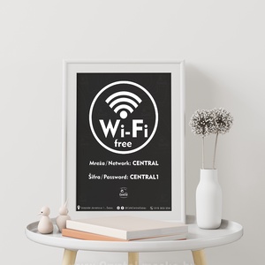 Digitális, Információs poszter design, Wi-Fi Poszter üzletekbe, A4 méretben, JPG/PDF - művészet - grafika & illusztráció - digitális - Meska.hu