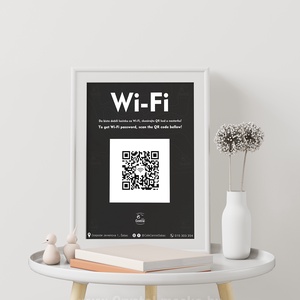 Digitális, Információs poszter design, Wi-Fi Poszter üzletekbe, A4 méretben, JPG/PDF - művészet - grafika & illusztráció - digitális - Meska.hu