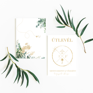 Útlevél esküvői meghívó DIGITÁLIS - EUCALYPTUS a zöld mámor, Esküvő, Meghívó & Kártya, Meghívó, Mindenmás, MESKA