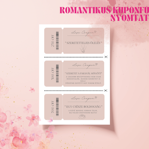 NYOMTATOTT Romantikus kuponfüzet - Páros pillanatok - Meska.hu