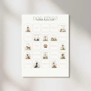 DOG BINGO trükkök és parancsok, interaktív tanulás kutyáknak és gazdiknak - Nyomtatható, Digitális termék - játék & sport - táblajáték és kártyajáték - bingó - Meska.hu