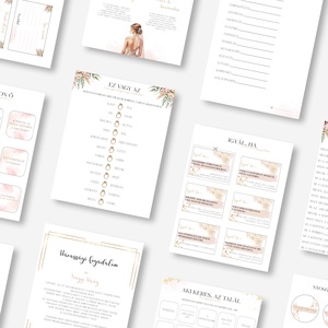 Lánybúcsú feladatgyűjtemény - ULTIMATE FULLPACK - 48 oldalas nyomtatható PDF - Személyre szabott - esküvő - lánybúcsú - Meska.hu