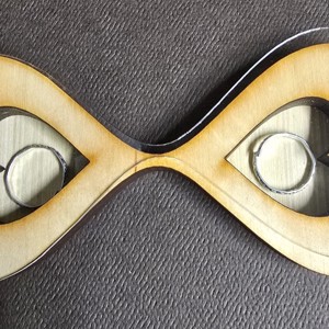 Egyedi végtelen fa gyűrűtartó doboz, plexivel, Esküvő, Kiegészítők, Gyűrűtartó & Gyűrűpárna, , MESKA