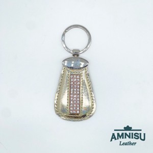 Hologramos arany csepp alakú swarovski köves kulcstartó H2002OK - Meska.hu