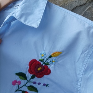 Kzzel hîmzett ing - ruha & divat - női ruha - blúz - Meska.hu