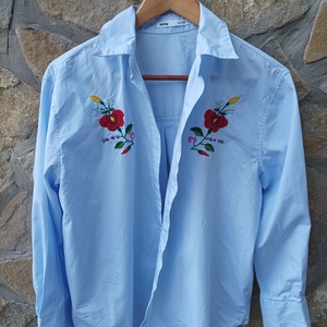 Kzzel himzett ing, Ruha & Divat, Női ruha, Blúz, Hímzés, MESKA