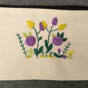 K�zzel himzett kozmetikai t�ska, Táska & Tok, Neszesszer, Hímzés, MESKA