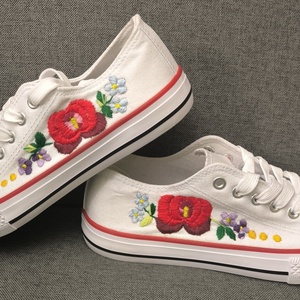 K�zzel himzett női tornacipő , Ruha & Divat, Cipő & Papucs, Cipő, szandál, Hímzés, MESKA