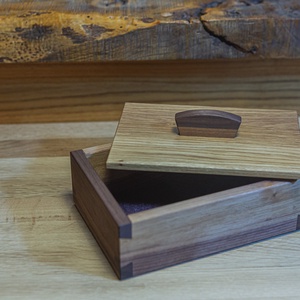 Fekete dió ékszerdoboz, Ékszer, Ékszertartó, Ékszerdoboz, Famegmunkálás, MESKA