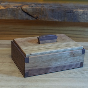 Fekete dió ékszerdoboz - ékszer - ékszertartó - ékszerdoboz - Meska.hu