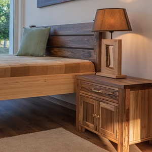 Diófa éjjeli szekrény - otthon & életmód - bútor - szekrény - Meska.hu