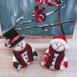 Hóember - karácsony - adventi díszek - adventi asztaldísz - Meska.hu