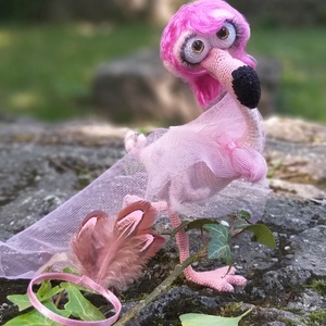 Laiza flamingó. - játék & sport - plüssállat & játékfigura - madár - Meska.hu Laiza flamingó. - játék & sport - plüssállat & játékfigura - madár - Meska.hu