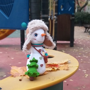 Postás hóember - játék & sport - plüssállat & játékfigura - más figura - Meska.hu