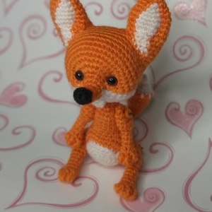 Nagyon kicsi róka. - játék & sport - plüssállat & játékfigura - róka - Meska.hu