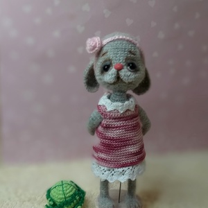 Nyúszi lany  káposztával. - játék & sport - plüssállat & játékfigura - nyuszi - Meska.hu