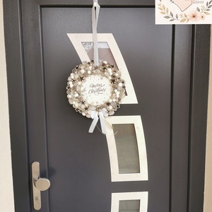 Ajtódísz , Karácsony, Karácsonyi lakásdekoráció, Karácsonyi ajtódíszek, Virágkötés, Mindenmás, MESKA