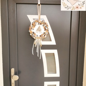 Csillogó ajtódísz-kopogtató , Karácsony, Karácsonyi lakásdekoráció, Karácsonyi ajtódíszek, Mindenmás, MESKA