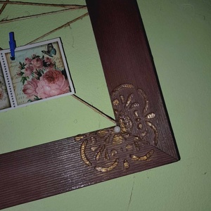 Többfunkciós, mandalás tábla (családi képkeret, álomtábla, vision board) ajándék digitális mantragyűjteménnyel - otthon & életmód - dekoráció - kép & falikép - képkeret - Meska.hu