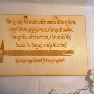 Fali kalapácsos fa tábla Édesapáknak minden alkalomra - esküvő - emlék & ajándék - szülőköszöntő ajándék - Meska.hu