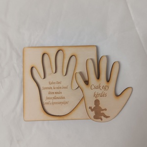 Keresztszülő felkérő kéz puzzle - játék & sport - keresztelőajándékok - Meska.hu