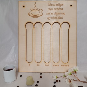 Fali kávékapszula tartó egyedi szöveggel - otthon & életmód - konyhafelszerelés, tálalás - konyhai tárolás - tea & kávé tárolás - Meska.hu