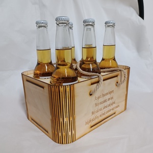 Miller, Corona egyedi sörtartó doboz - otthon & életmód - konyhafelszerelés, tálalás - italos kellékek - sörtartó - Meska.hu
