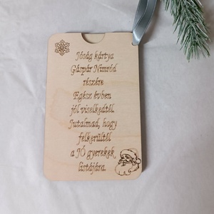 Mikulás jó gyerek levél és/vagy pénzátadó kártya saját névvel - karácsony - mikulás - mikulás ajándékok - Meska.hu