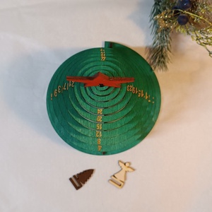 Spirál fenyő adventi lépegető - karácsony - adventi díszek - adventi naptár - Meska.hu