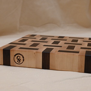 Vágódeszka 3-csíkos 5x5 motívummal - otthon & életmód - konyhafelszerelés, tálalás - sütés, főzés - vágódeszka - Meska.hu