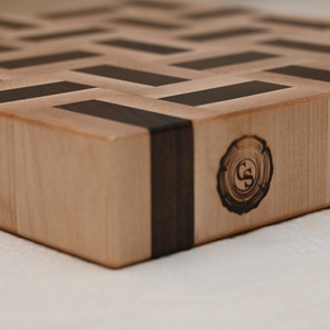 Vágódeszka 3-csíkos 5x5 motívummal - otthon & életmód - konyhafelszerelés, tálalás - sütés, főzés - vágódeszka - Meska.hu