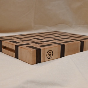 Vágódeszka 3-csíkos 7x5 motívummal - otthon & életmód - konyhafelszerelés, tálalás - sütés, főzés - vágódeszka - Meska.hu