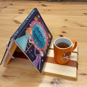 Könyv (és tea) pihentető (1) - otthon & életmód - konyhafelszerelés, tálalás - sütés, főzés - vágódeszka - Meska.hu