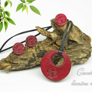 Bordó bőr szett -  - Meska.hu