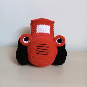 Horgolt Traktor  - játék & sport - plüssállat & játékfigura - plüss autó & motor - Meska.hu