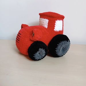Horgolt Traktor  - játék & sport - plüssállat & játékfigura - plüss autó & motor - Meska.hu