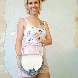 Jázmin mintás crossbody  - táska & tok - kézitáska & válltáska - kézitáska - Meska.hu
