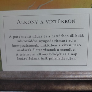 Alkony a víztükrön 70x50cm - művészet - festmény - olajfestmény - Meska.hu