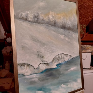 A csend peremén 50x70cm - művészet - festmény - olajfestmény - Meska.hu