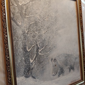 Erdei remete 40x50cm - művészet - festmény - olajfestmény - Meska.hu