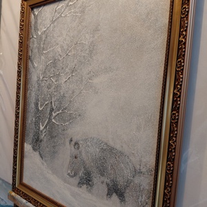 Erdei remete 40x50cm - művészet - festmény - olajfestmény - Meska.hu