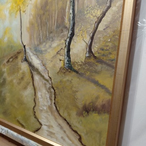Az erdő peremén 50x65cm - művészet - festmény - olajfestmény - Meska.hu