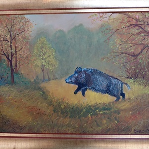 Menekülés 40x30cm - Meska.hu