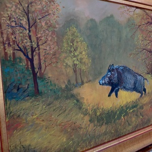 Menekülés 40x30cm - művészet - festmény - olajfestmény - Meska.hu