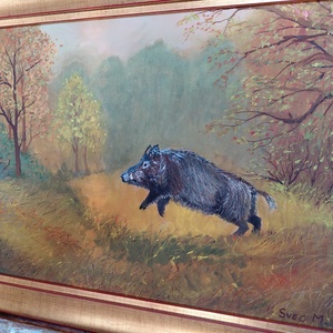 Menekülés 40x30cm - művészet - festmény - olajfestmény - Meska.hu