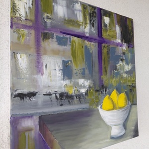 Citromok - művészet - festmény - olajfestmény - Meska.hu