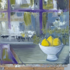 Citromok - művészet - festmény - olajfestmény - Meska.hu